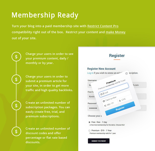 KICKCUBE – Membership & User Content Sharing Theme