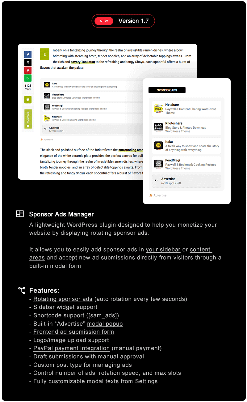FoodMagi - Paywall & Bookmark Cooking Recipes WordPress Theme
