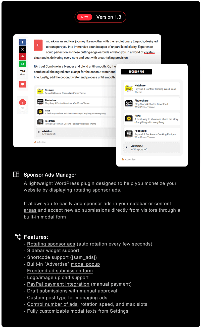 Photoshare - Blog Story & Photos Download WordPress Theme - 1