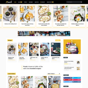 Pcook Food WordPress Theme