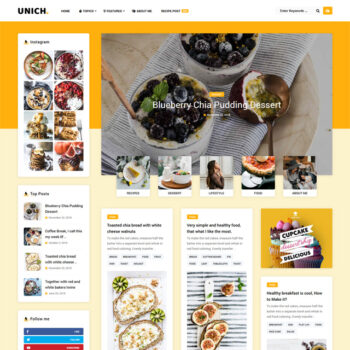 Unich Food WordPress Themes