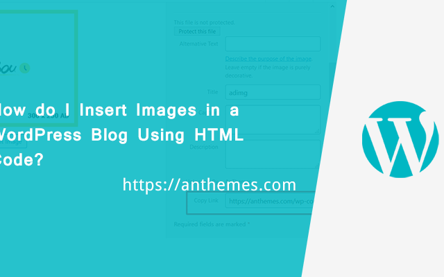insert images in wordpress using html code