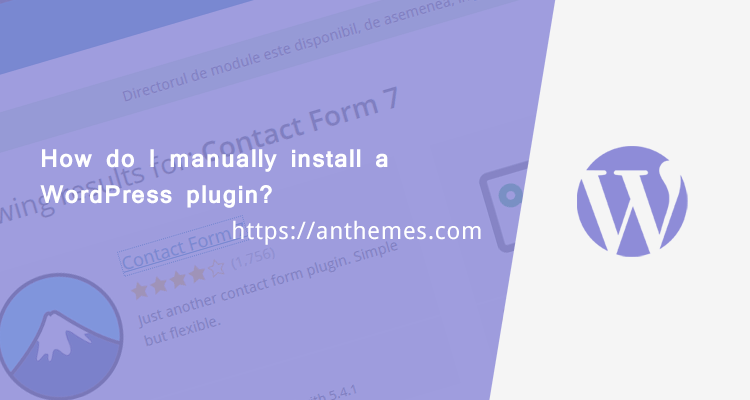 How do I manually install a WordPress plugin?