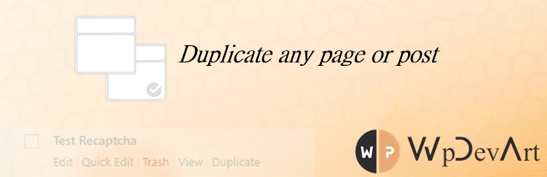 duplicate page or post