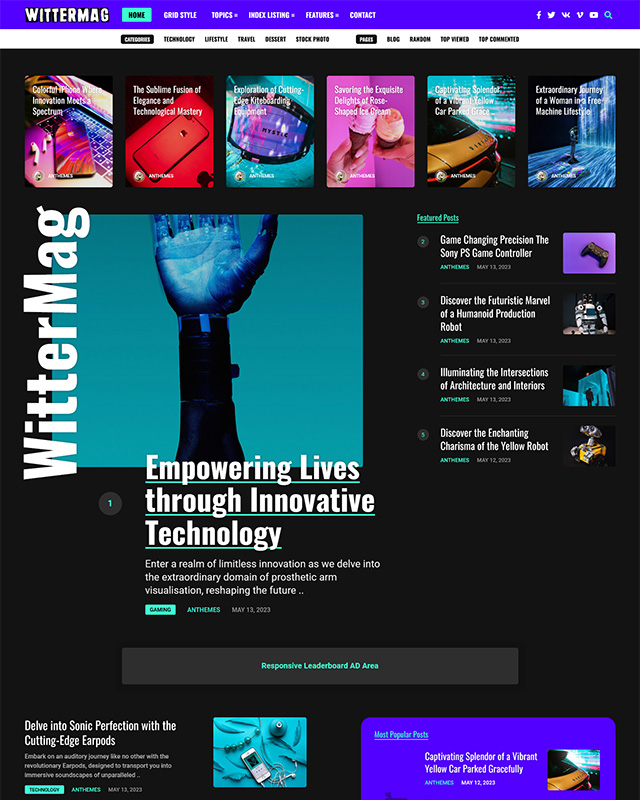 WitterMag WordPress Theme
